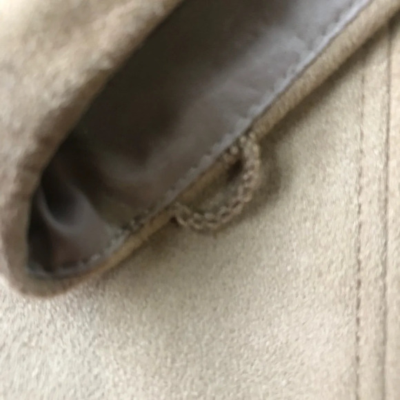 5/$25 J.crew  Faux Suede Pencil Skirt Size 2 Tan Back Zipper - Picture 6 of 12